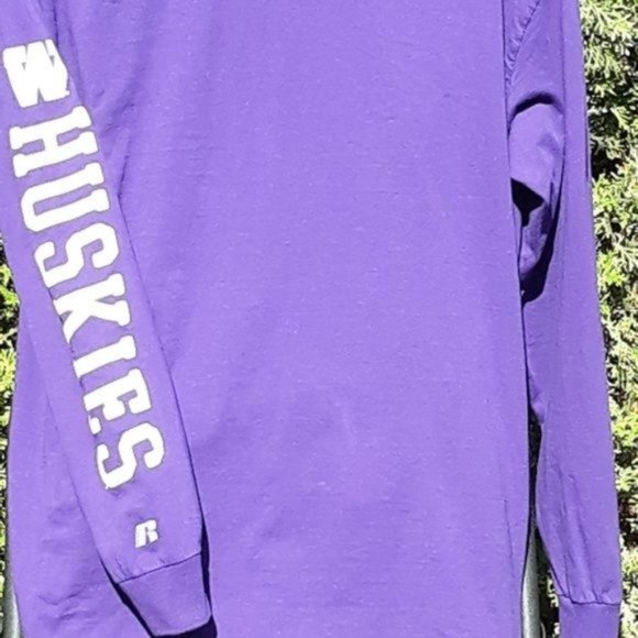 Washington Huskies Long Sleeve Purple Tee XL - Picture 11 of 13
